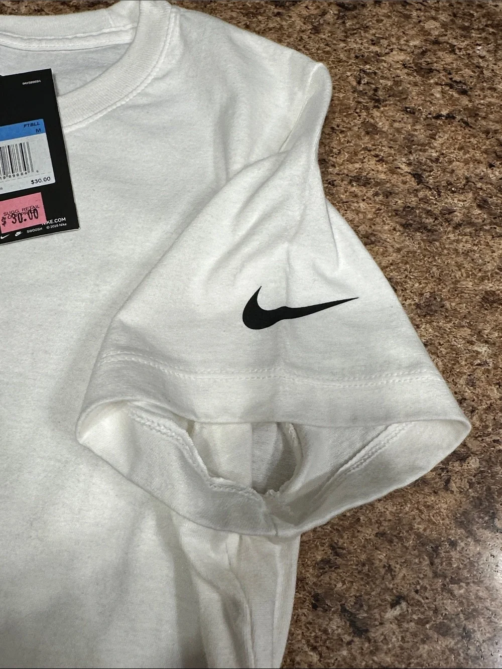 NWT Nike New Orleans Saints Logo Tee - White with Gold Fleur-de-lis Medium